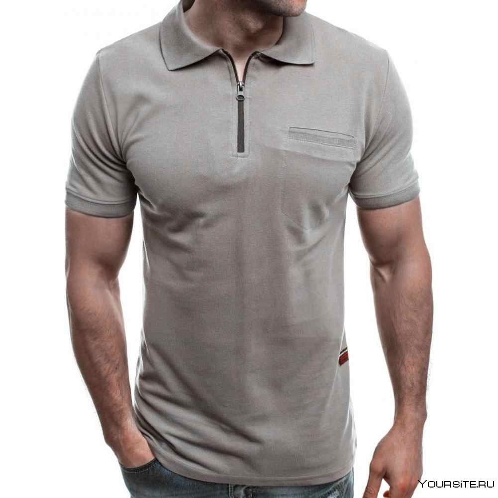 Футболка Remington men’s short Sleeve Polo Beige r- Neck Tshirt