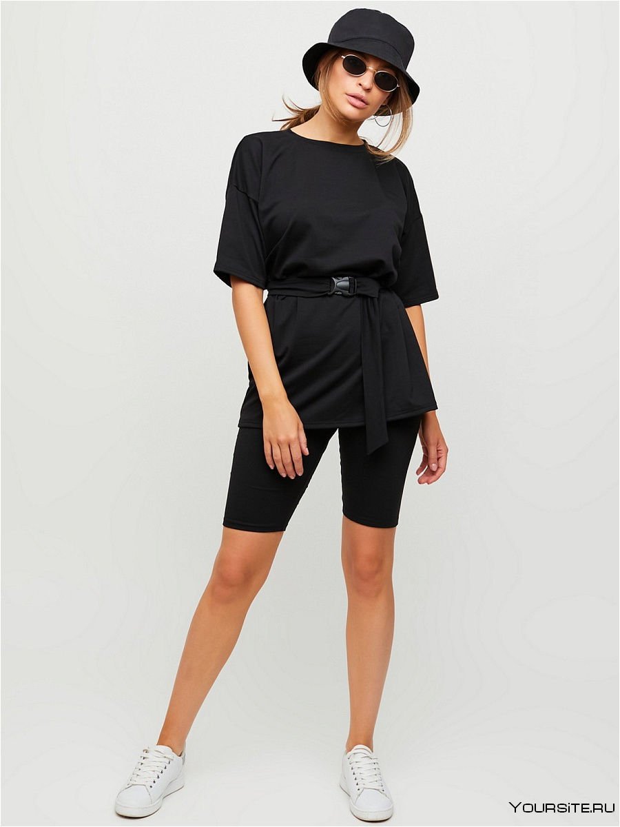 Велосипедки с футболкой