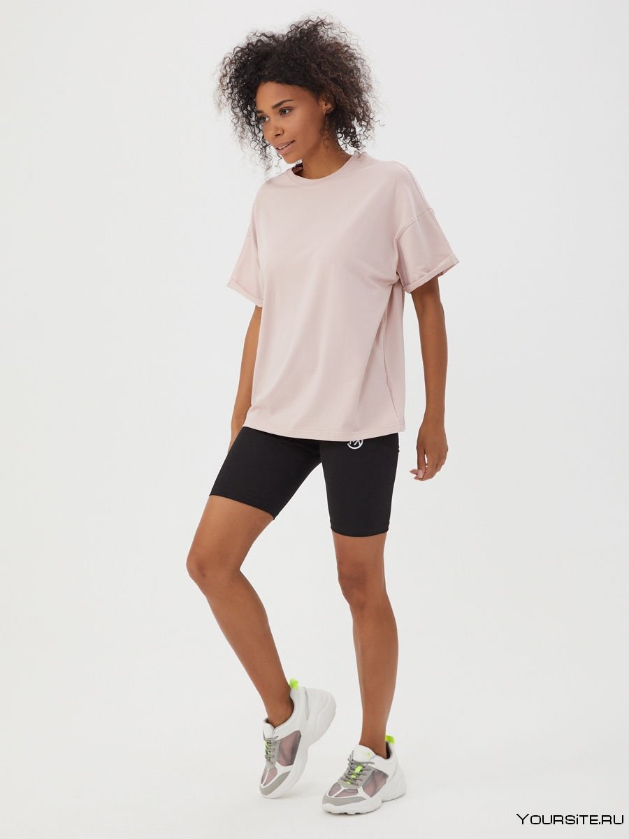 Велосипедки с футболкой оверсайз 2021