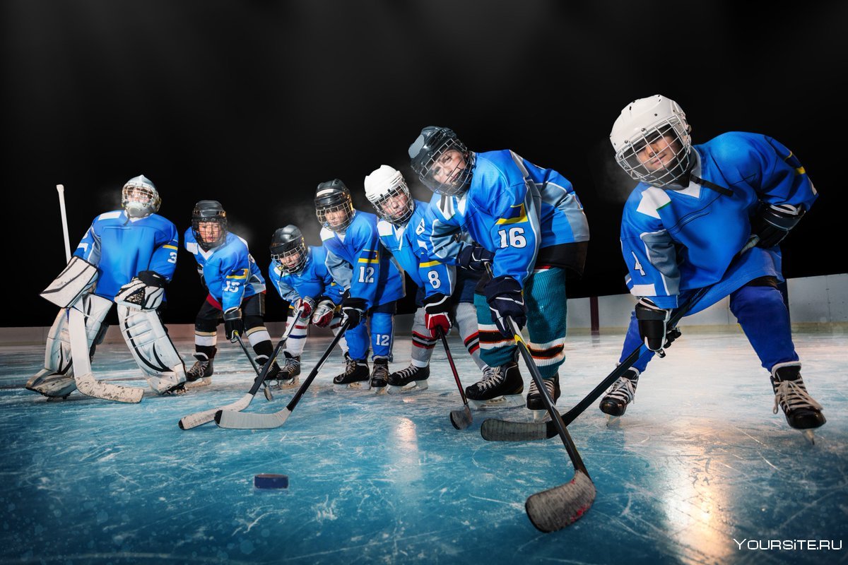 Фотосессия хоккей дети