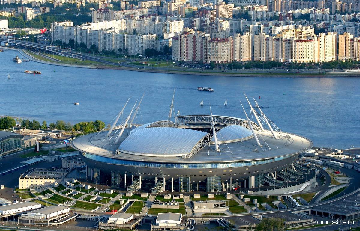 Стадион Газпром Арена подсветка