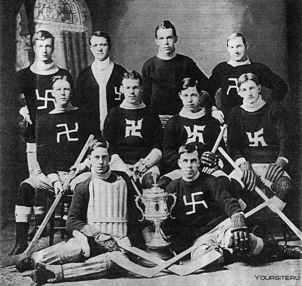 Канадская хоккейная команда свастика