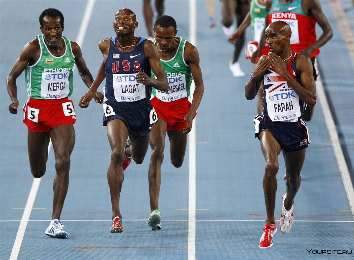 Кенийский бегун марафонец