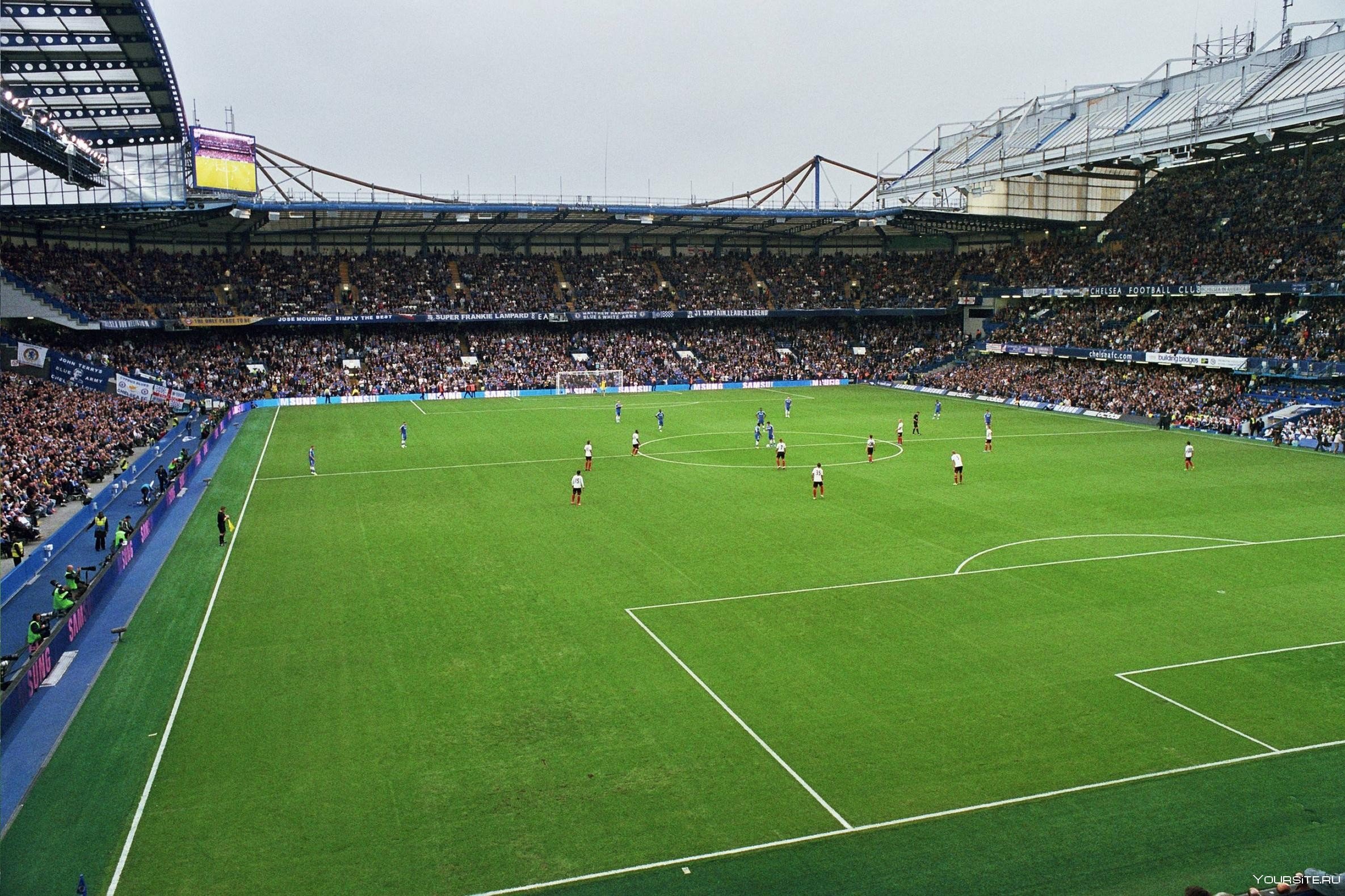 Стадион сверху. Stamford Bridge Stadium. Chelsea FC Stadium вид сверху.