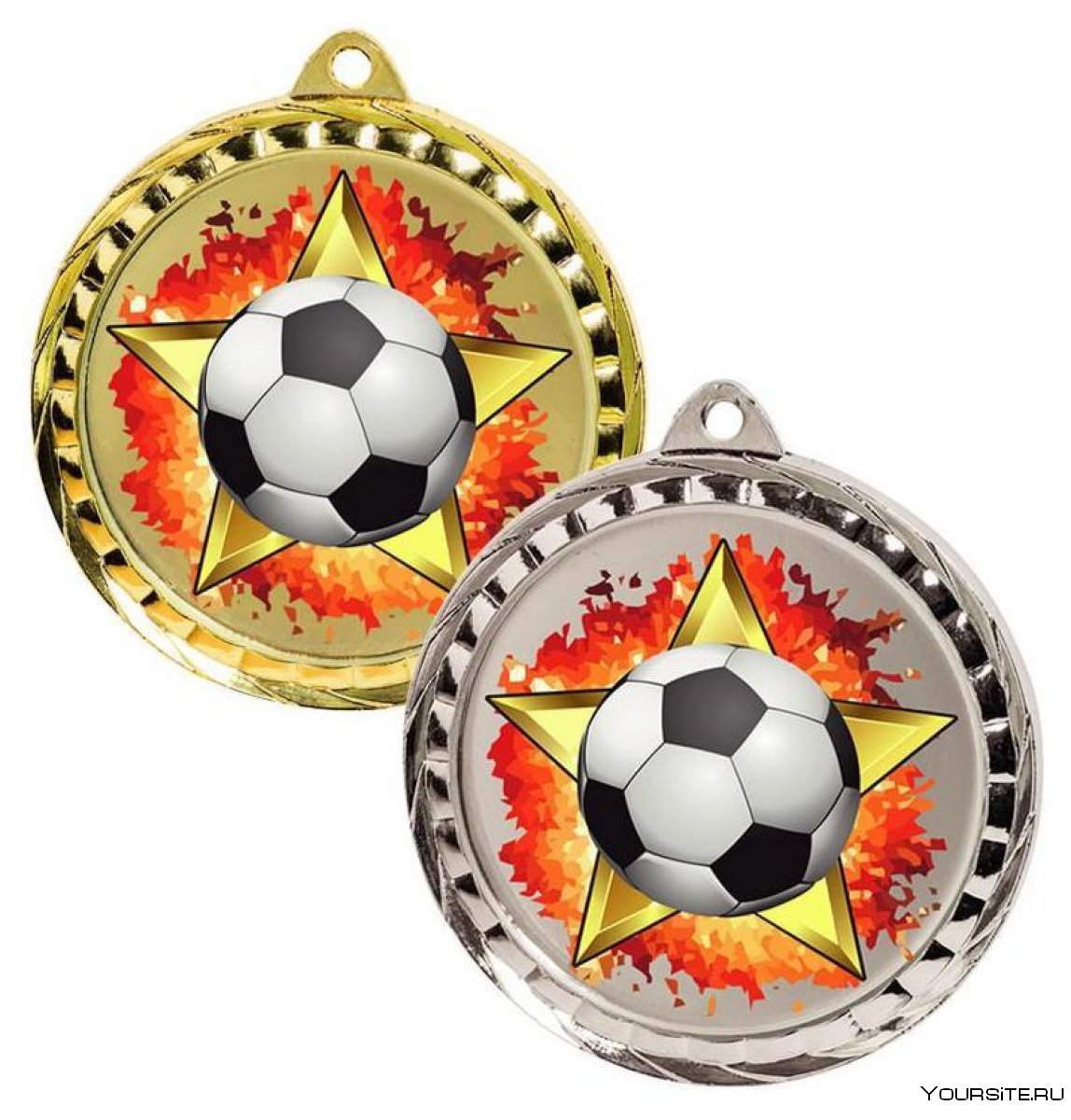 Медаль с футбольным мячом