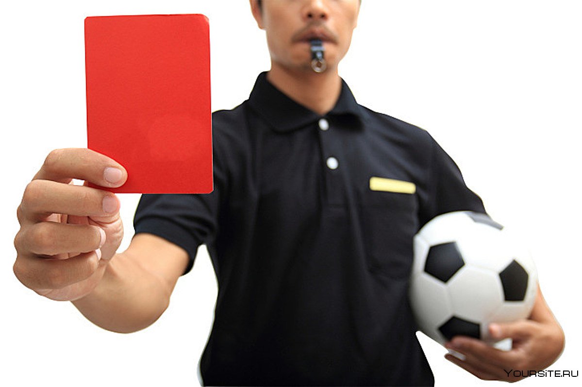 Красная карточка в футболе
