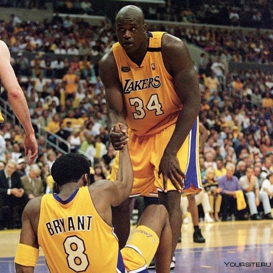 Kobe Bryant and Shaq