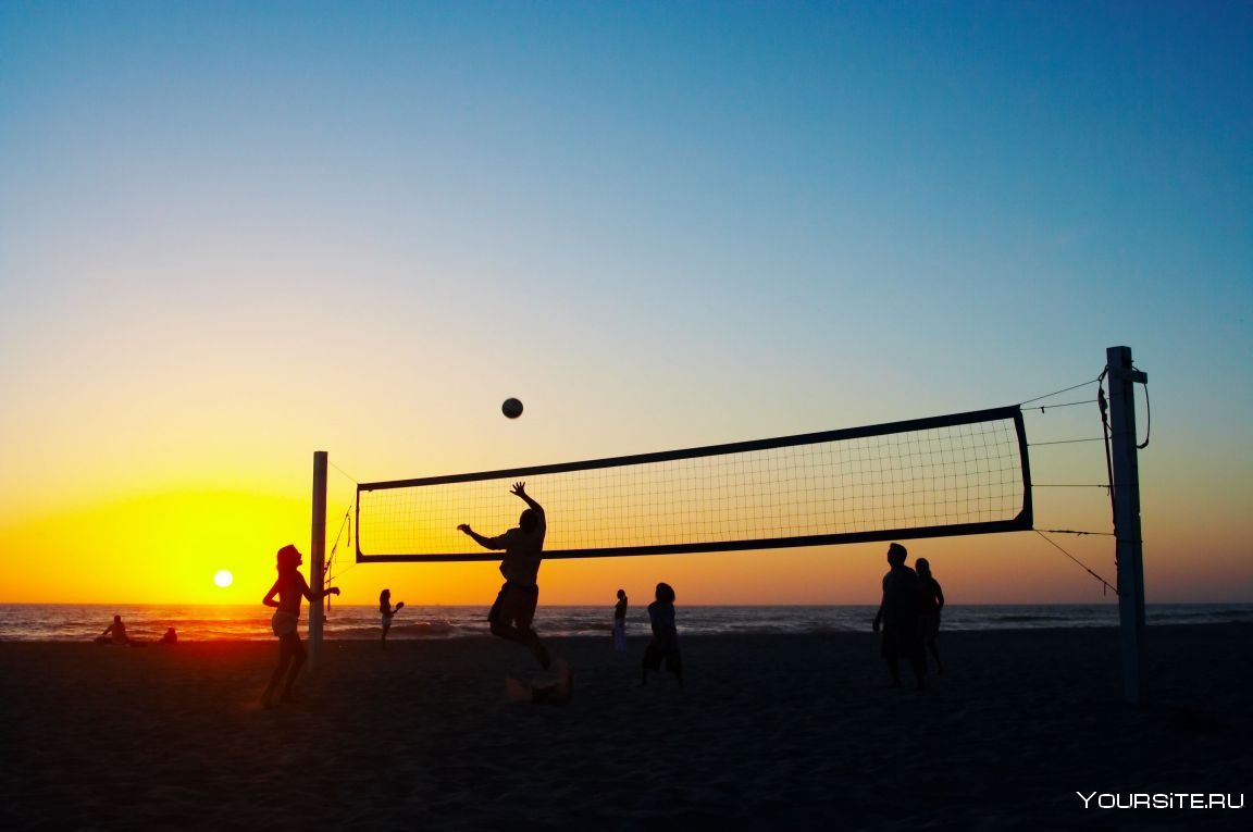 Волейбол на пляже Эстетика