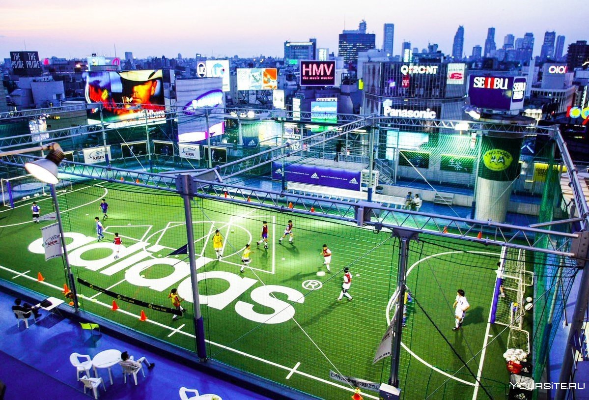 Футбольное поле в Токио