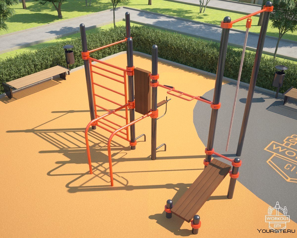 W-034 многофункциональный воркаут комплекс WORKOUTCITY Basic