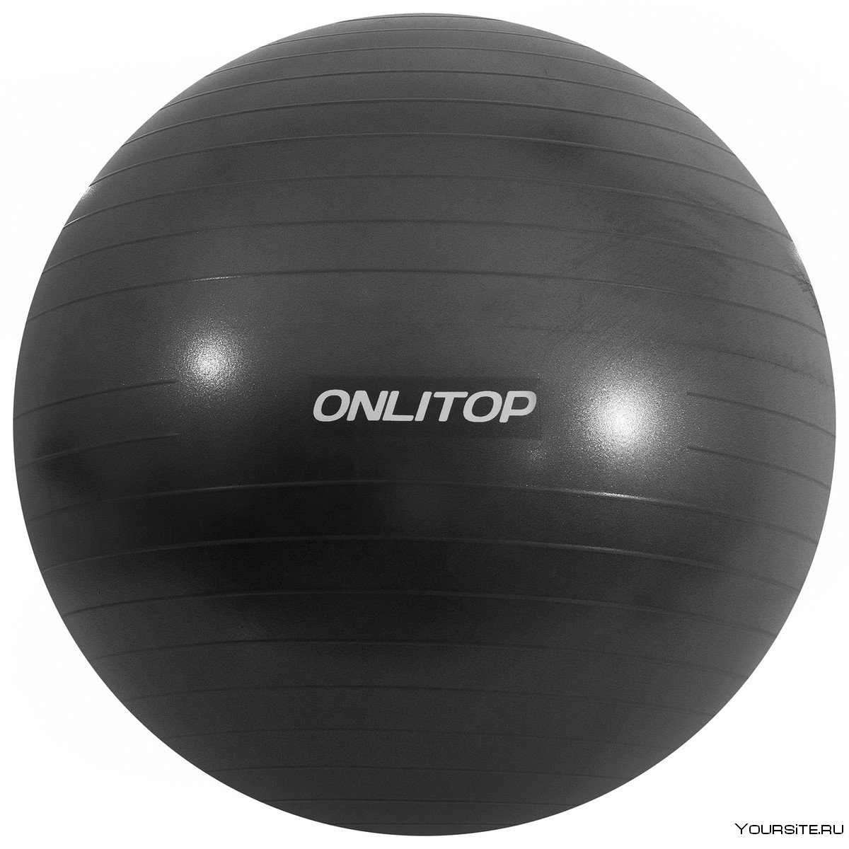 Фитбол, Onlitop, d=65 см, 900 г, антивзрыв, цвет чёрный