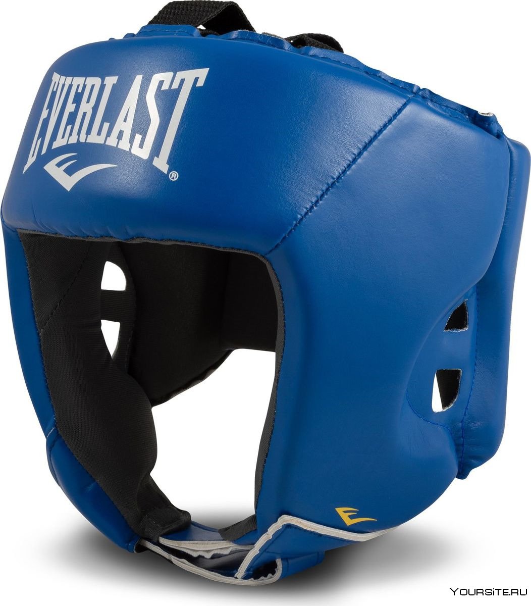 Шлем боксерский Everlast USA Boxing Cheek, 620406u, синий, размер l