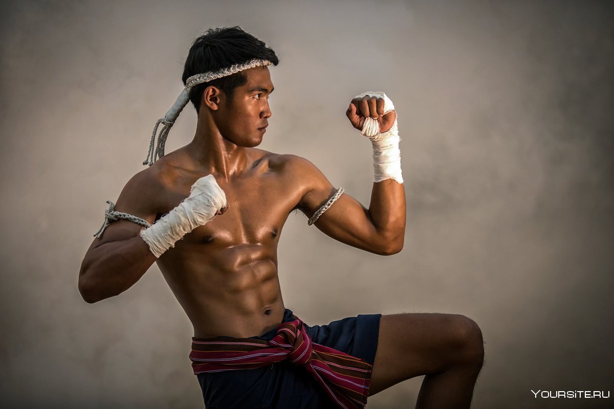 Повязка на голову в тайском боксе