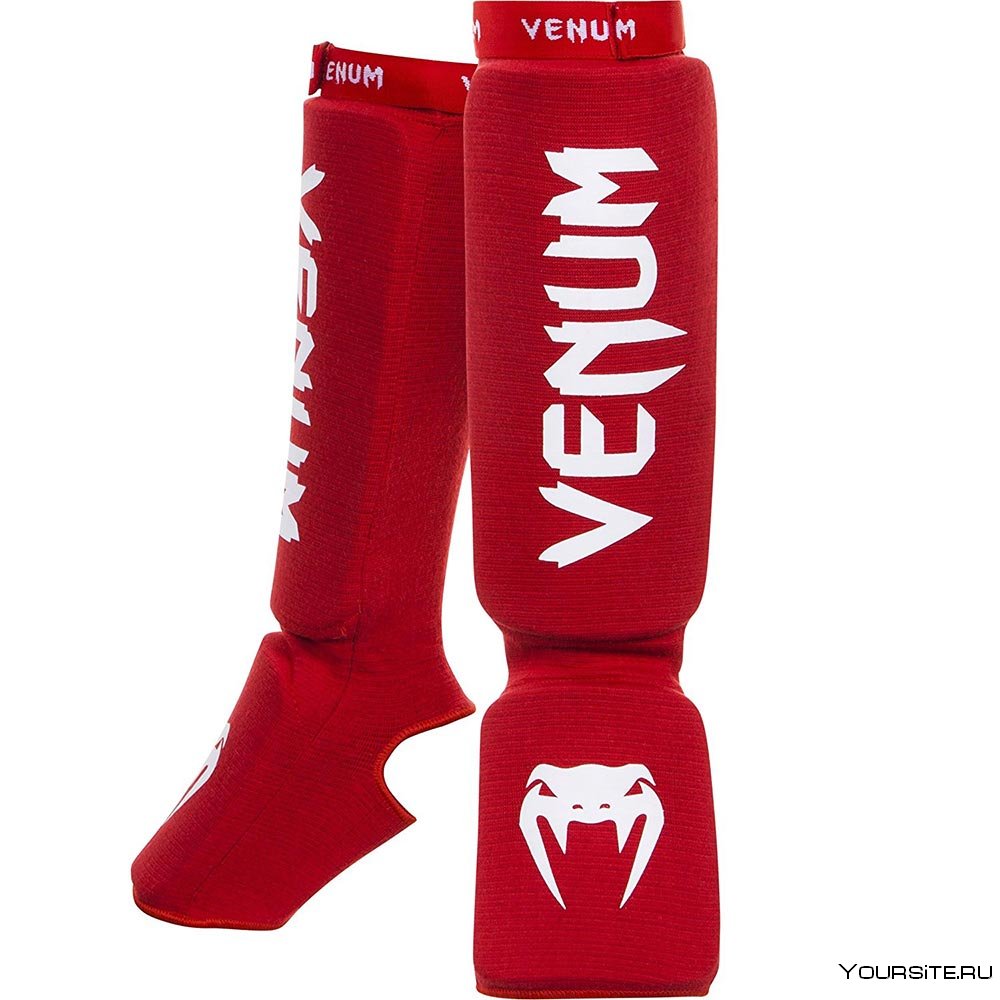 Щитки Venum Kontact Red