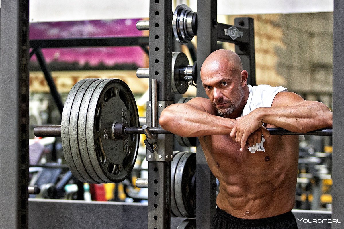 Бодибилдер после трени