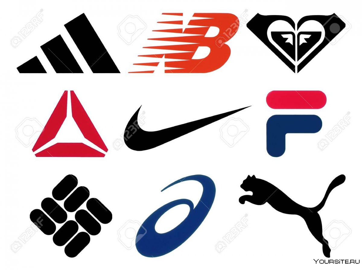Логотипы спортивных марок