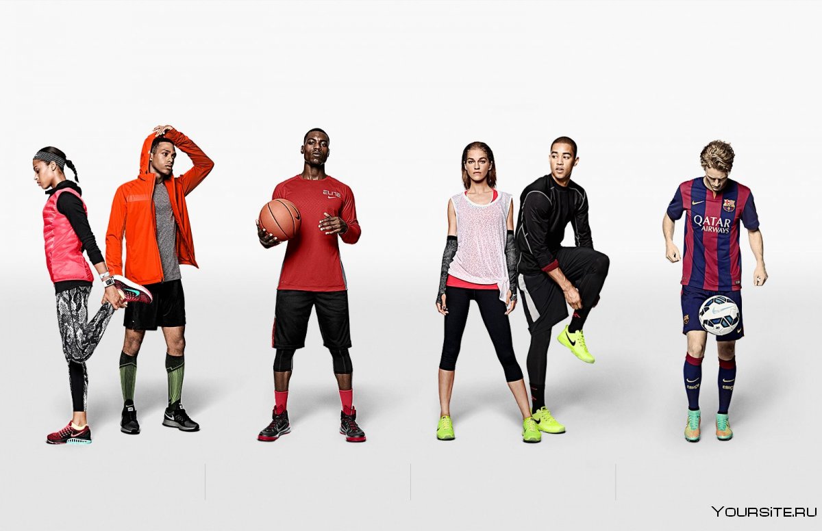 Реклама спортивных брендов одежды