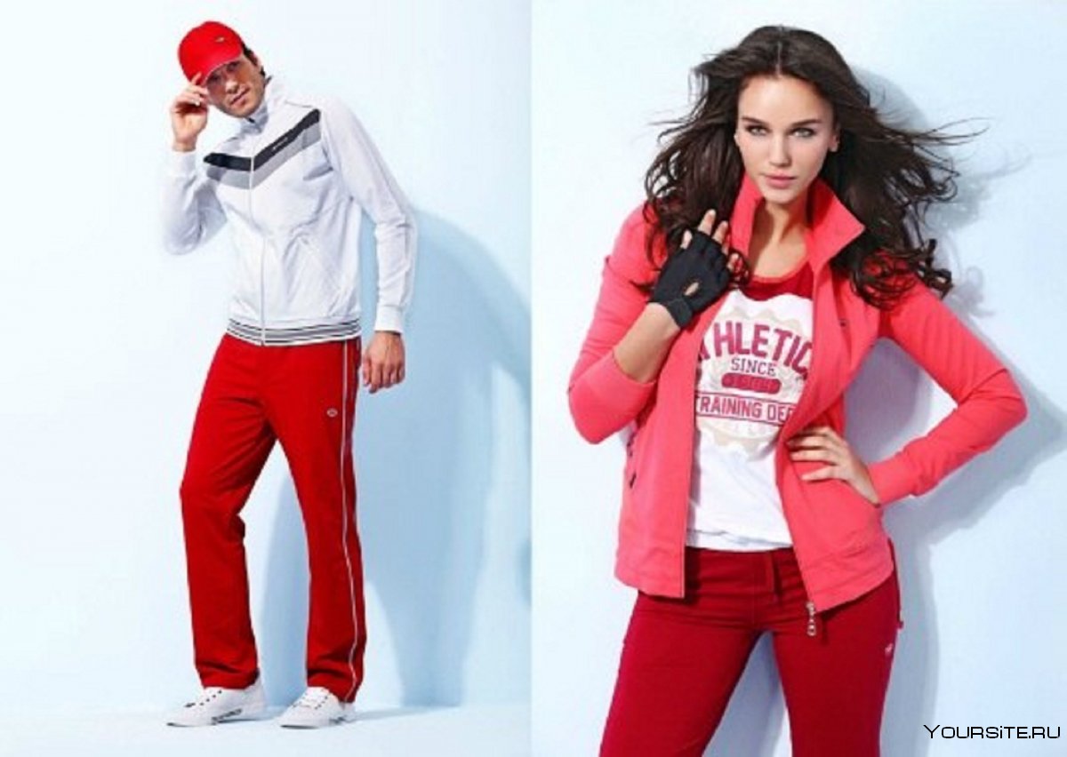 Реклама женской спортивной одежды
