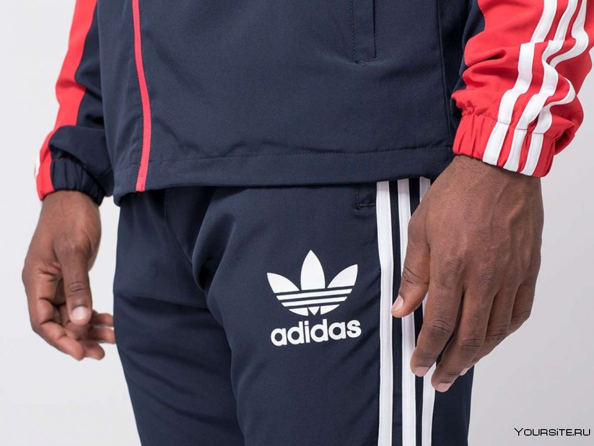 Синий мужской спортивный костюм адидас adidas