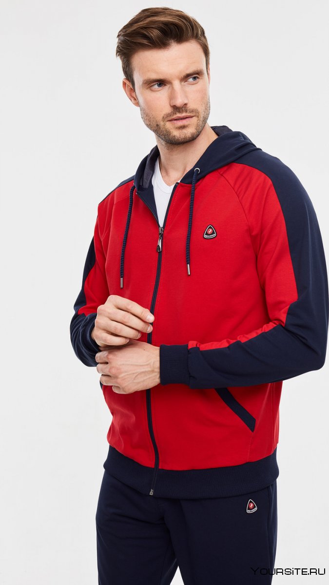 Костюм adidas бордовый с капюшоном