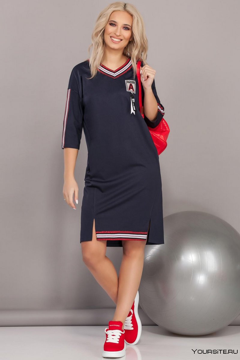 Трикотажные платья в спортивном стиле