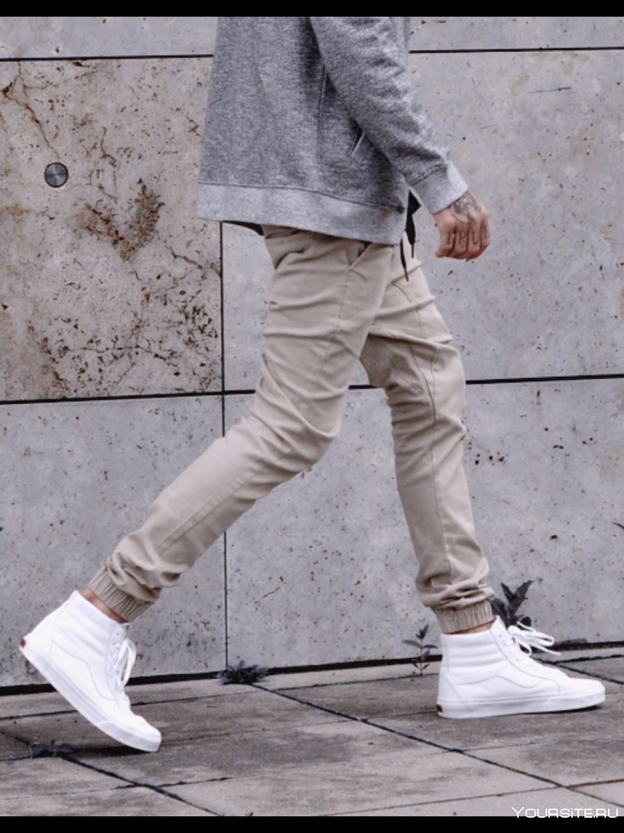White High vans outfit men