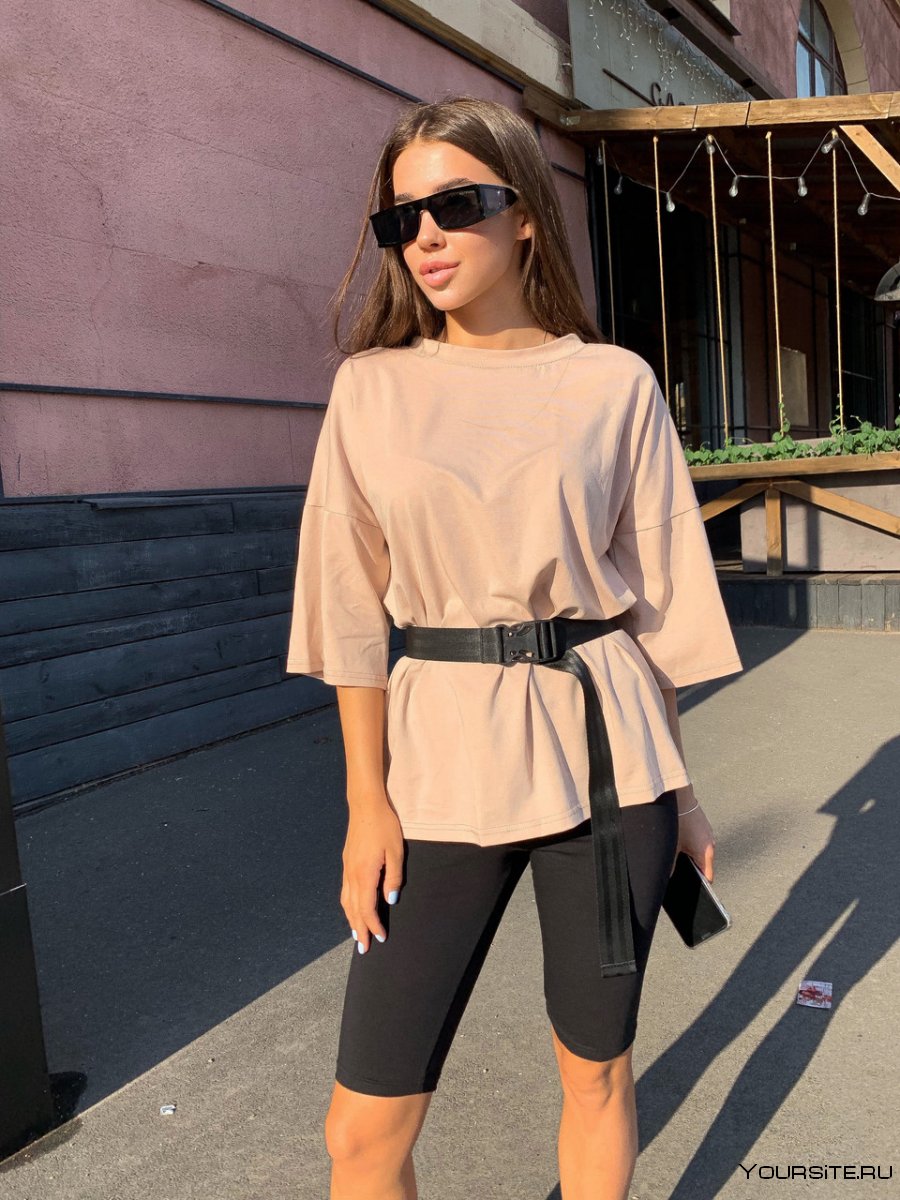 Велосипедки с футболкой