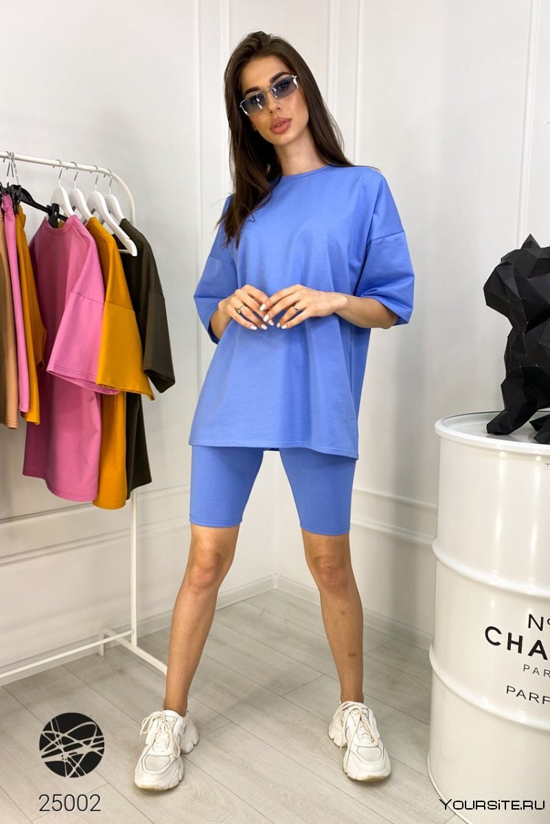 Велосипедки и футболка комплект