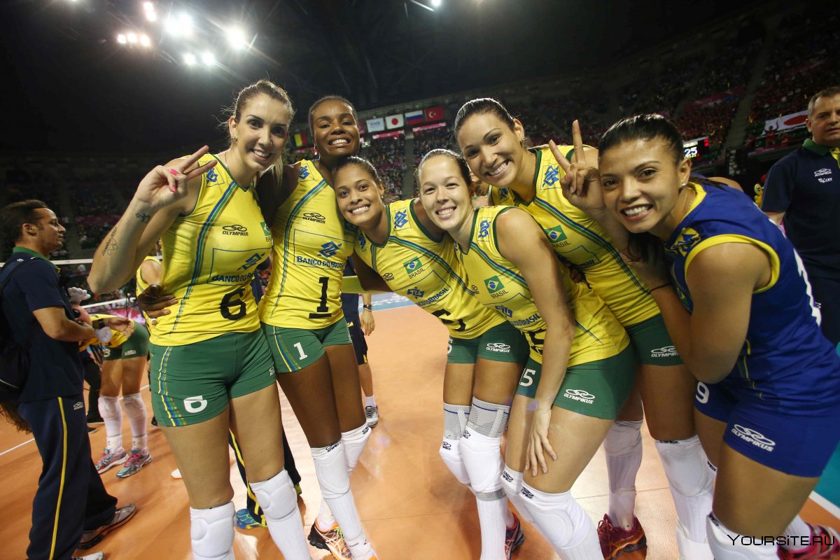 Волейболистки сборной Бразилии