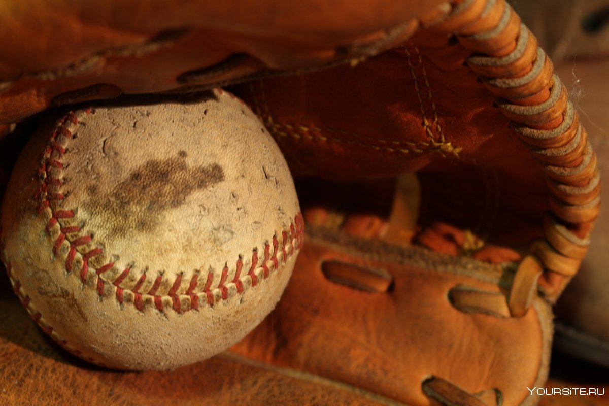 Бейсбольный мяч в руке