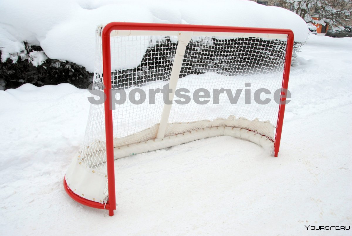 Крепление хоккейных ворот ко льду
