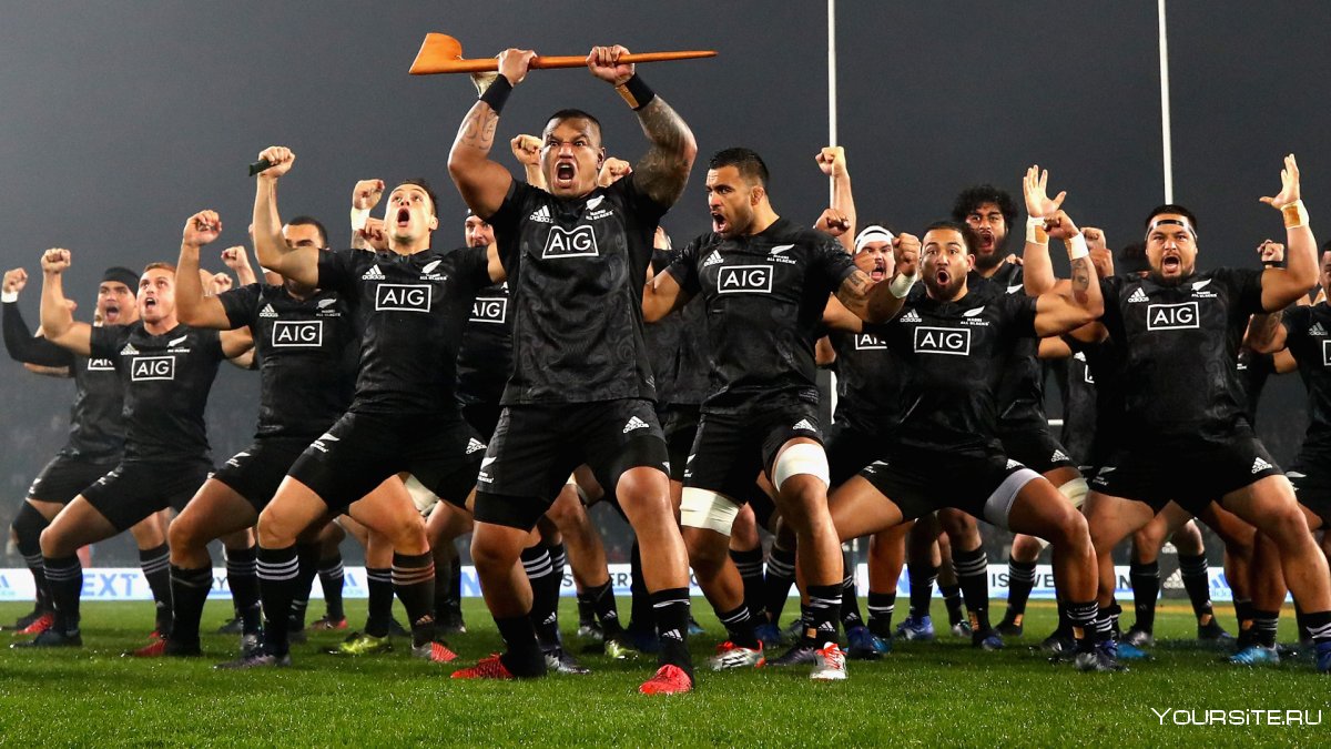 Команда регби Maori all Blacks Haka