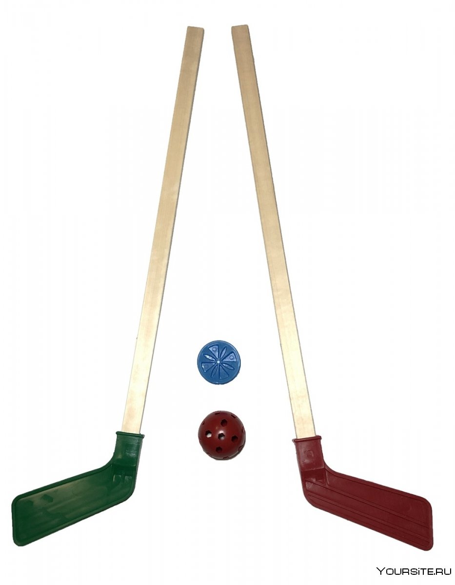 Хоккейный набор 2 клюшки шайба мячик