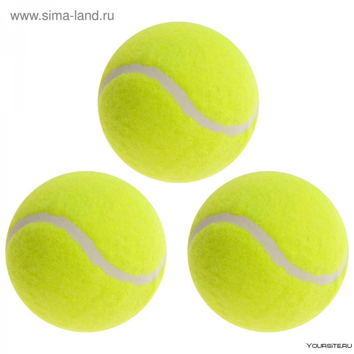 Мяч для большого тенниса (упак. 3 Шт) Клифф,