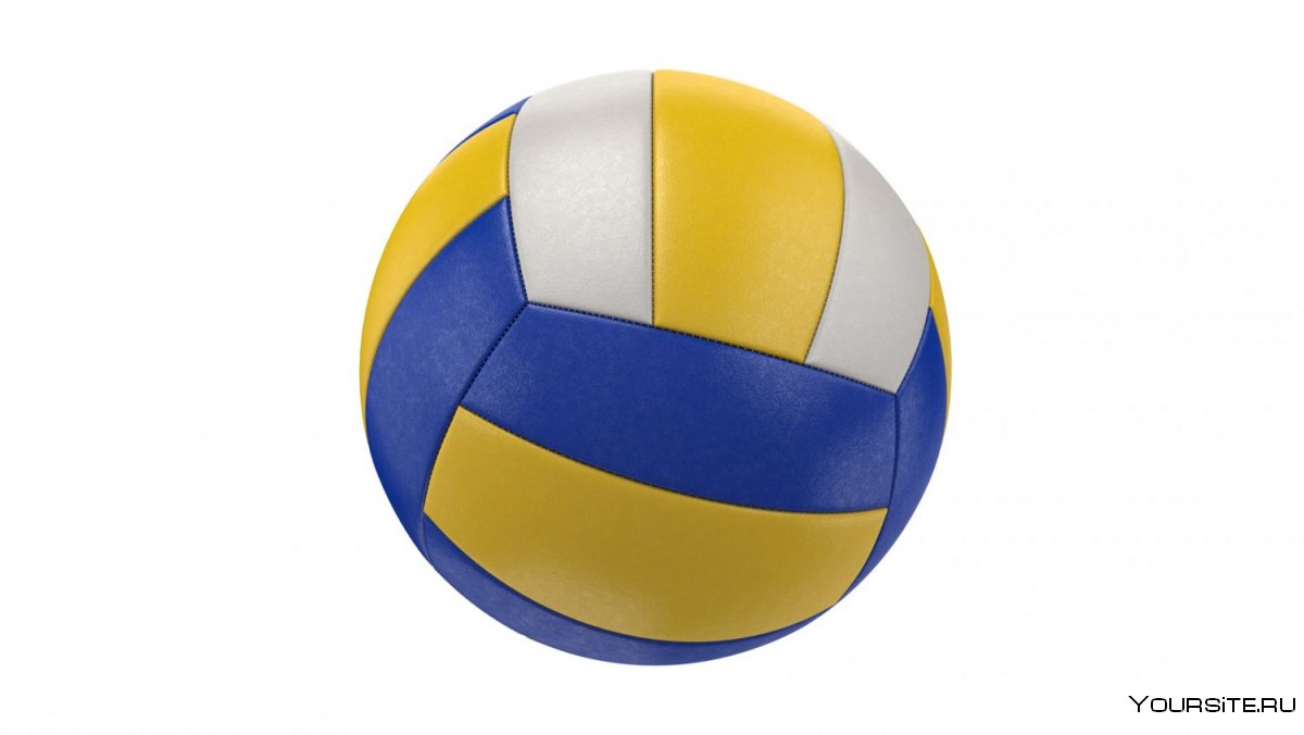 Волейбольный мяч на белом фоне