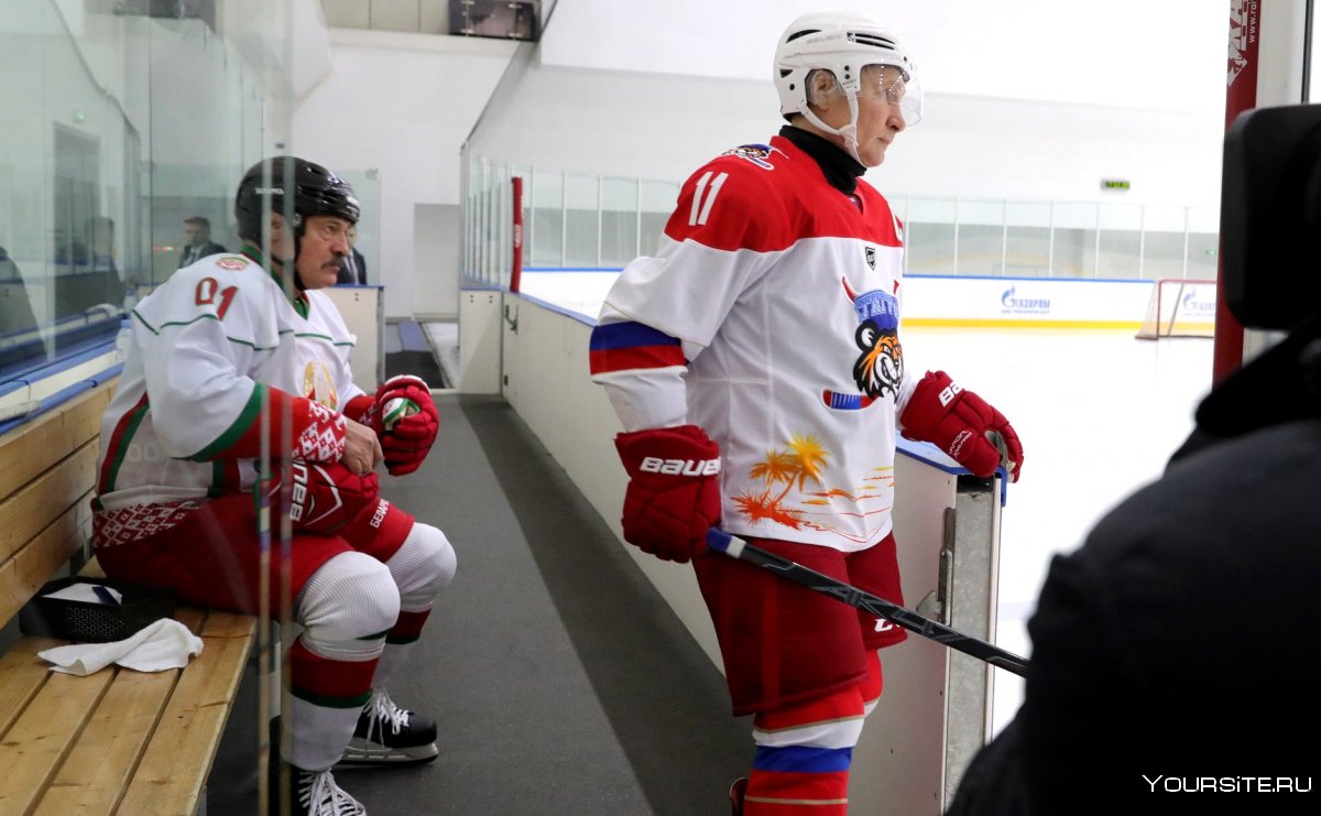 Путин Лукашенко хоккей Сочи