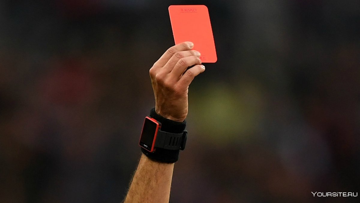 Футбольные карточки судьи