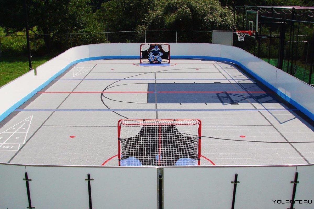 3d-model хоккейная площадка 56х26м