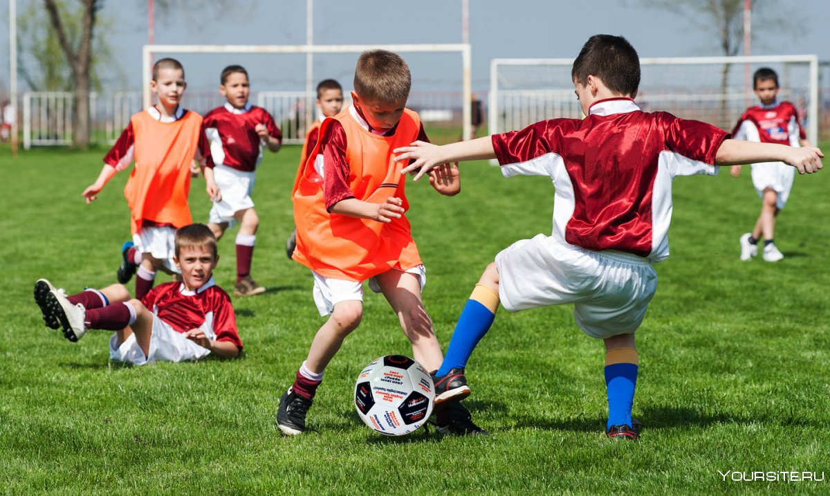 Тренировка детей по футболу