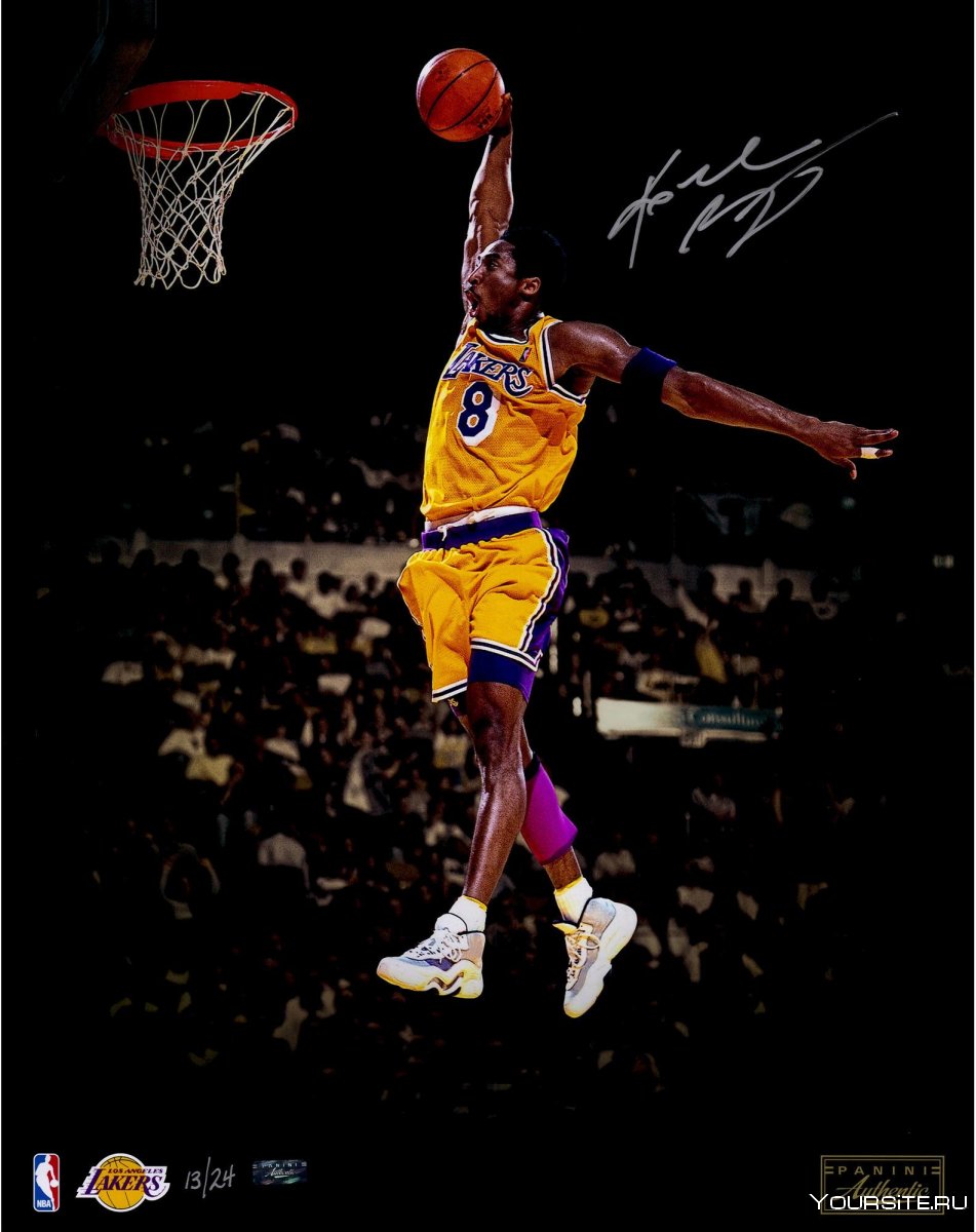 Kobe Bryant автограф