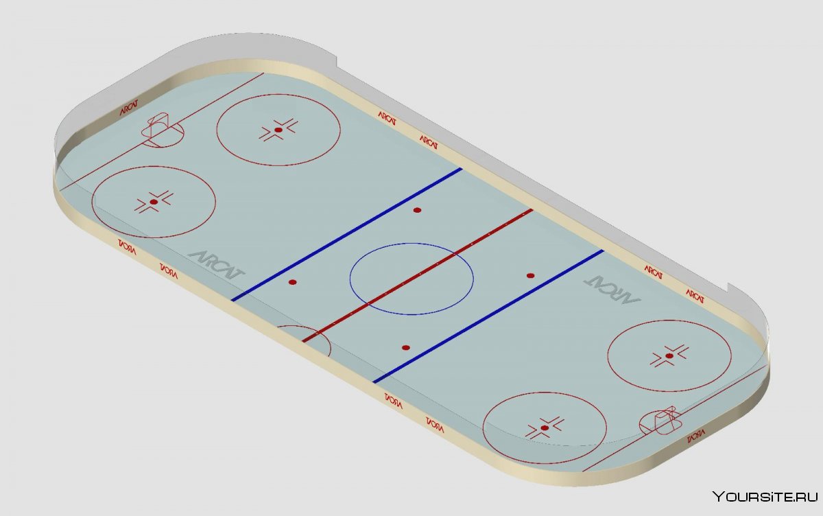 Разметка хоккейного поля 60х30