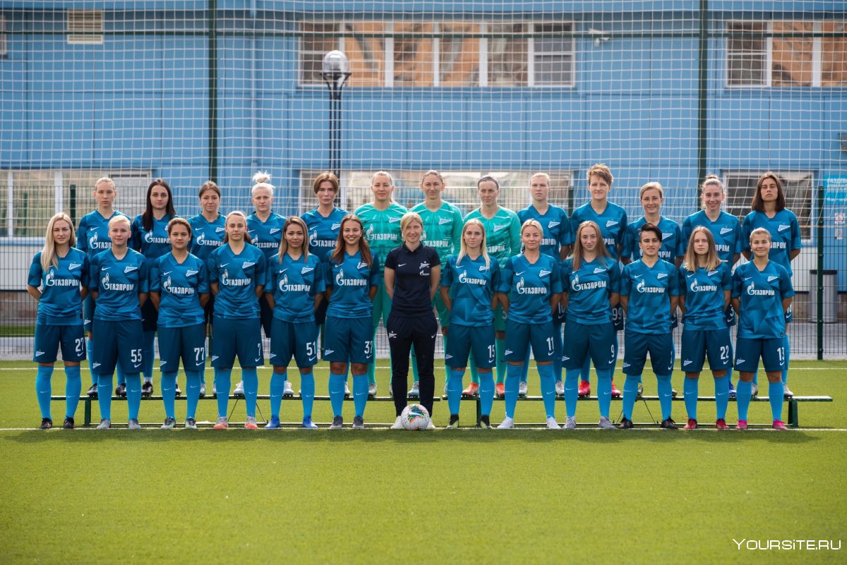 Женская футбольная команда Зенит Санкт Петербург
