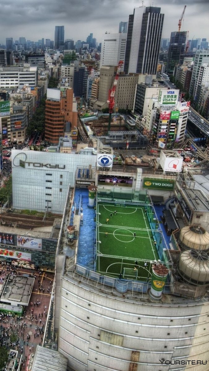 Футбольное поле в Токио