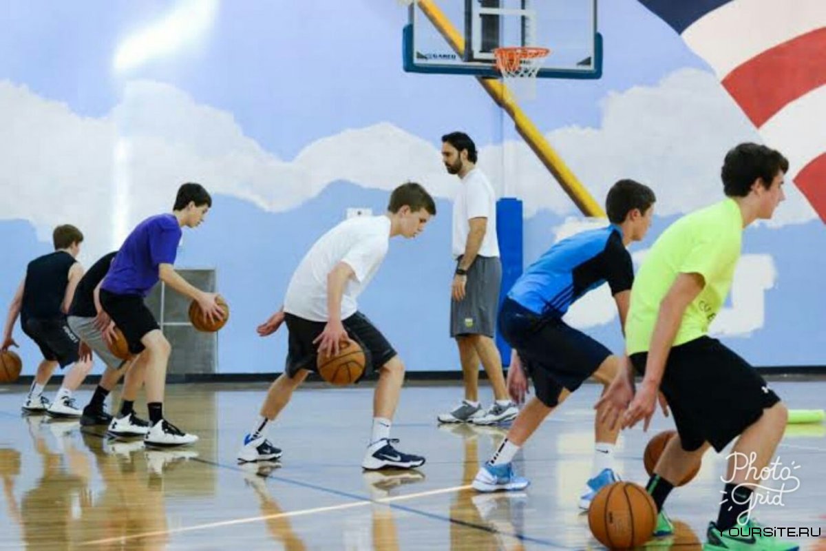 Тренировка по баскетболу