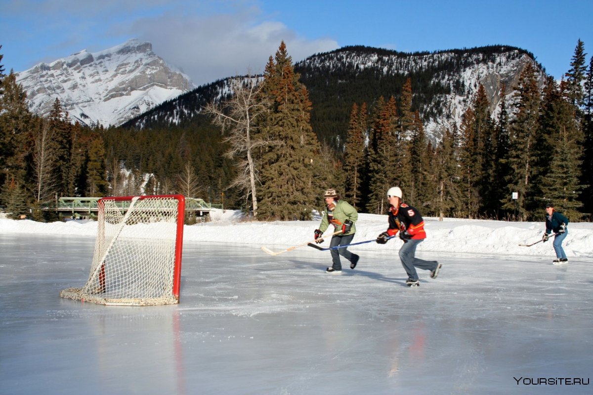 Хоккей на озере Канада