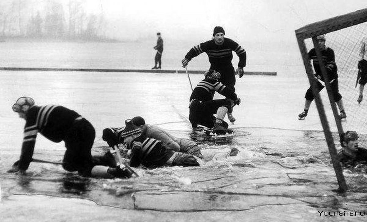 Хоккейный матч на озеро стуршён Швеция
