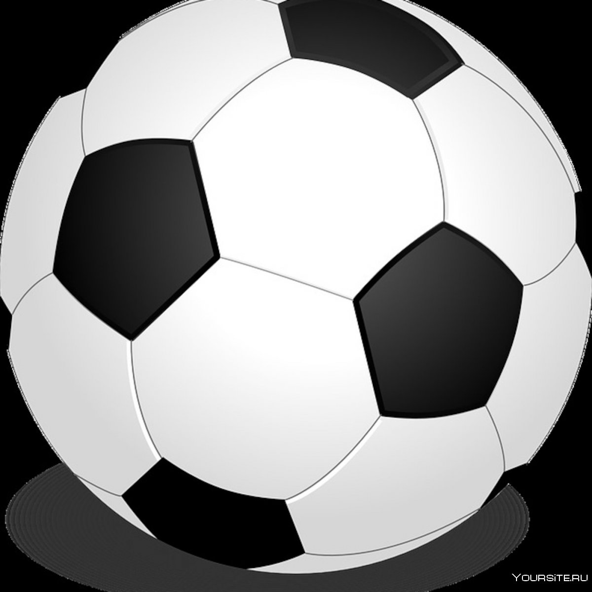 Футбольный мяч вид сверху