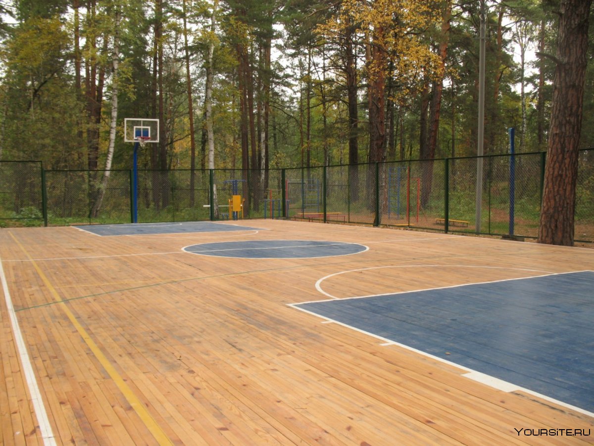 Баскетбольная площадка в парке 300 летия