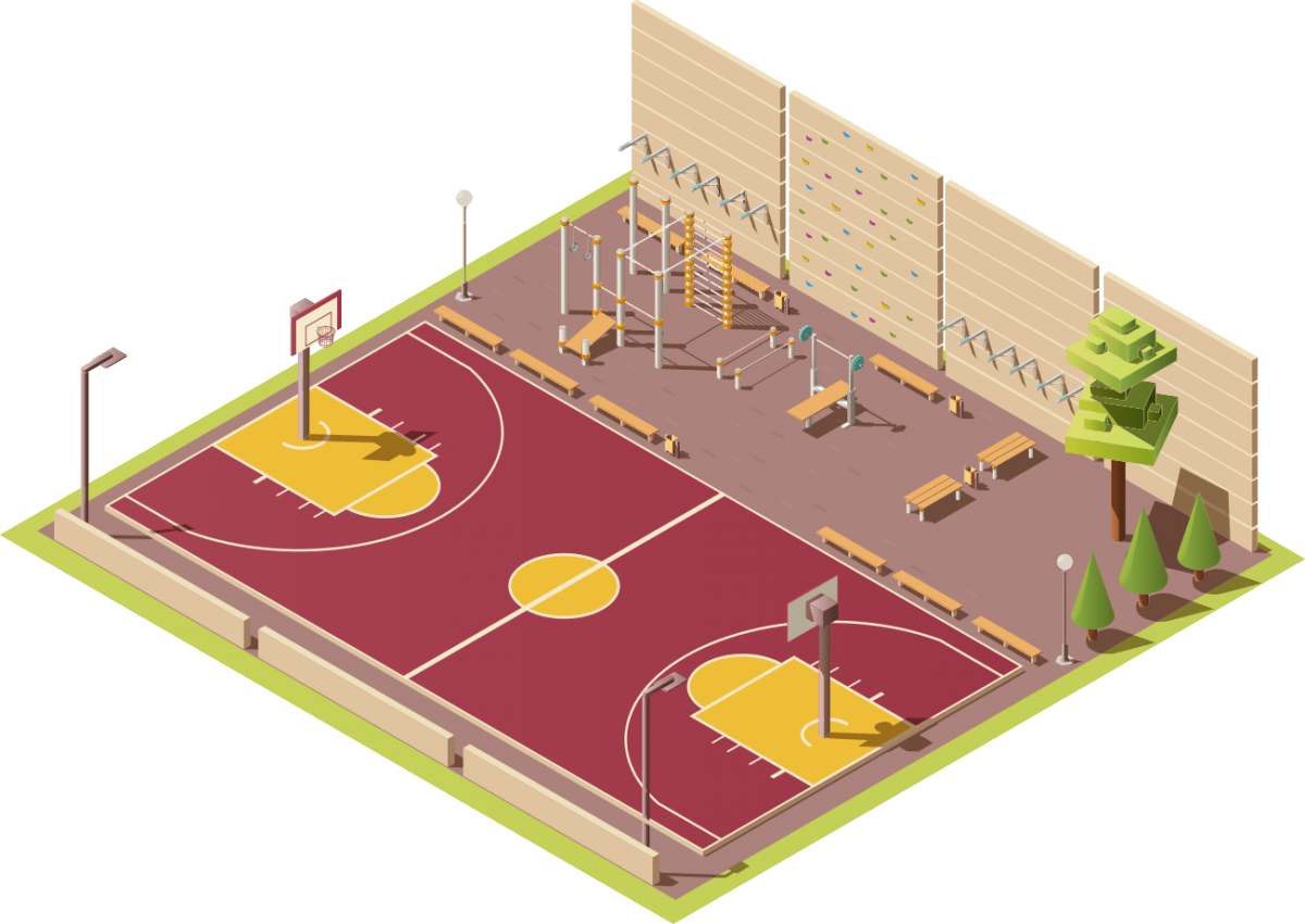 Проект спортивной площадки в детском саду
