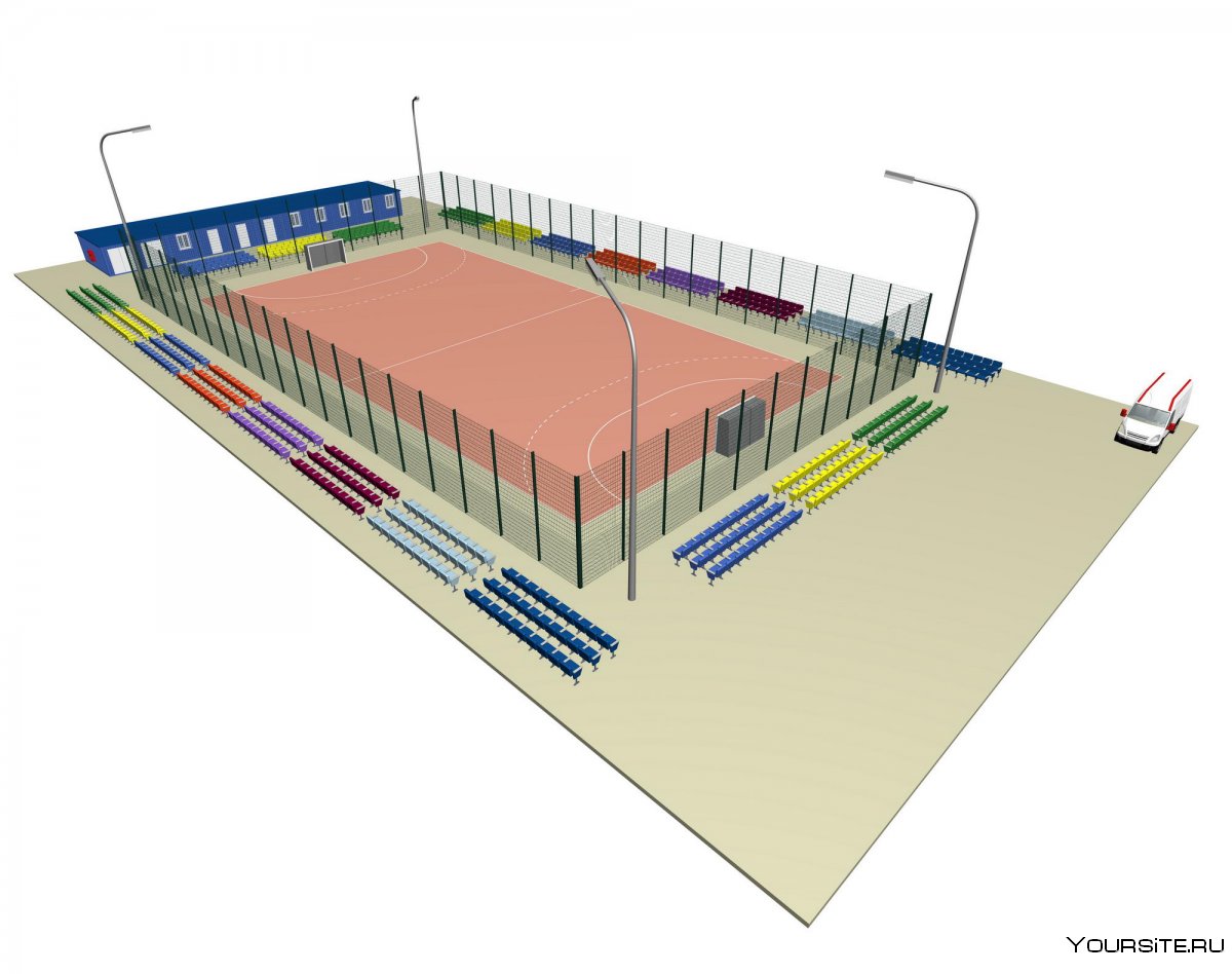 Проект площадки для пляжного волейбола